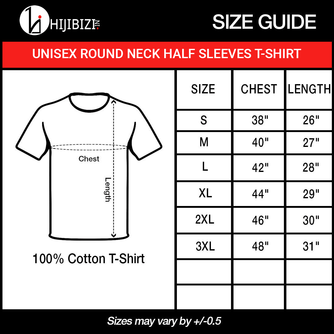 Hijibizi Size Chart