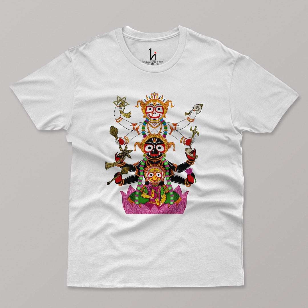Jagganath Dev V White Half Sleeves T-shirt
