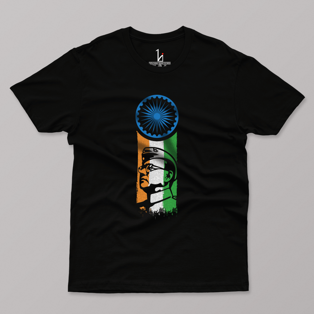 Netaji Subhash Chandra Special Half Sleeves T-shirt - HIJIBIZI