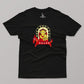 Durga Ma Patachitra Style- Black Half Sleeves T-shirt