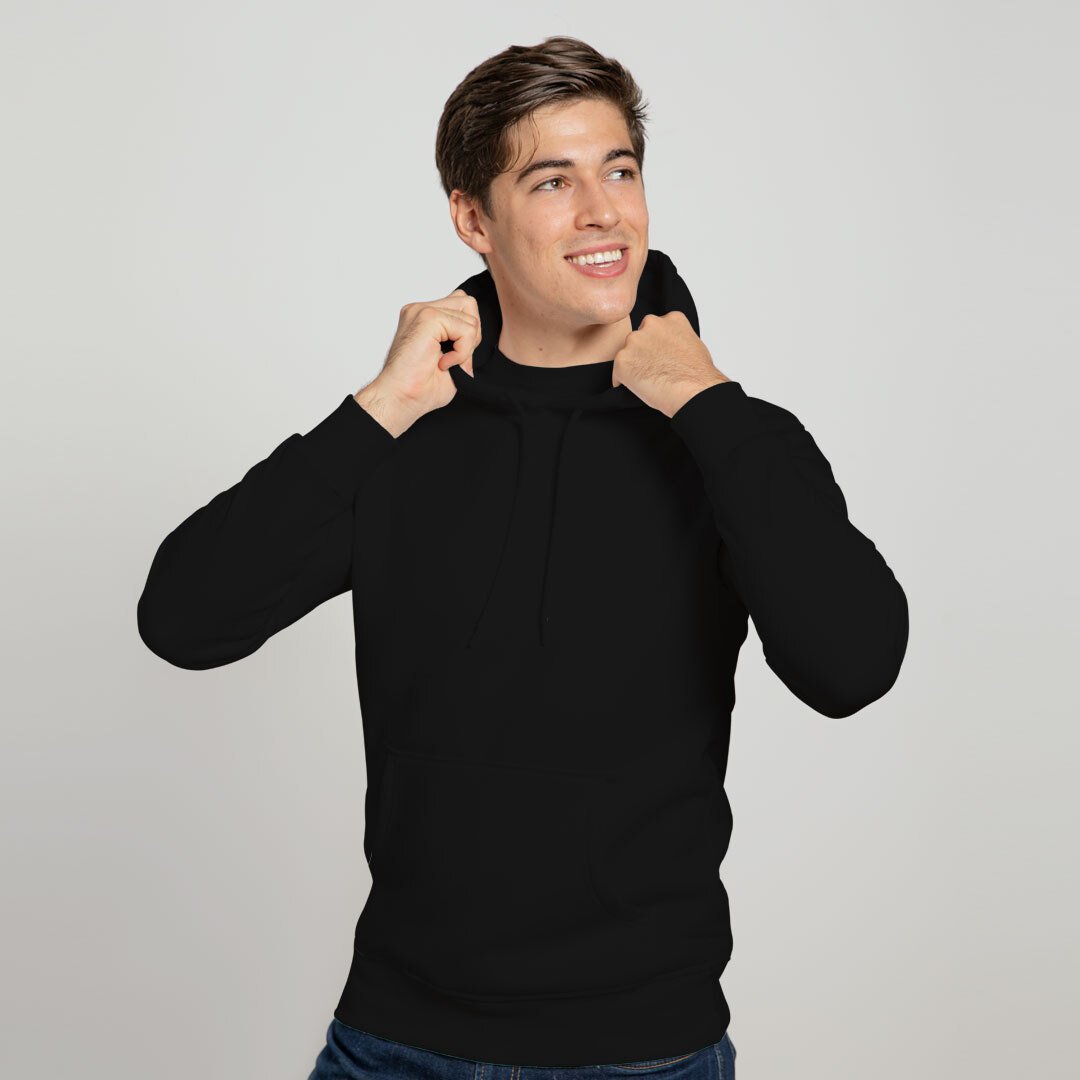 Black Basic Hoodie-HIJIBIZI