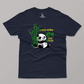 Bansh Kheye Gelam Half Sleeves T-shirt (Navy Blue)-HIJIBIZI