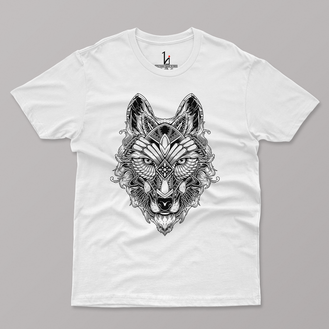 Hunter Wolf Half Sleeve T-shirt - HIJIBIZI
